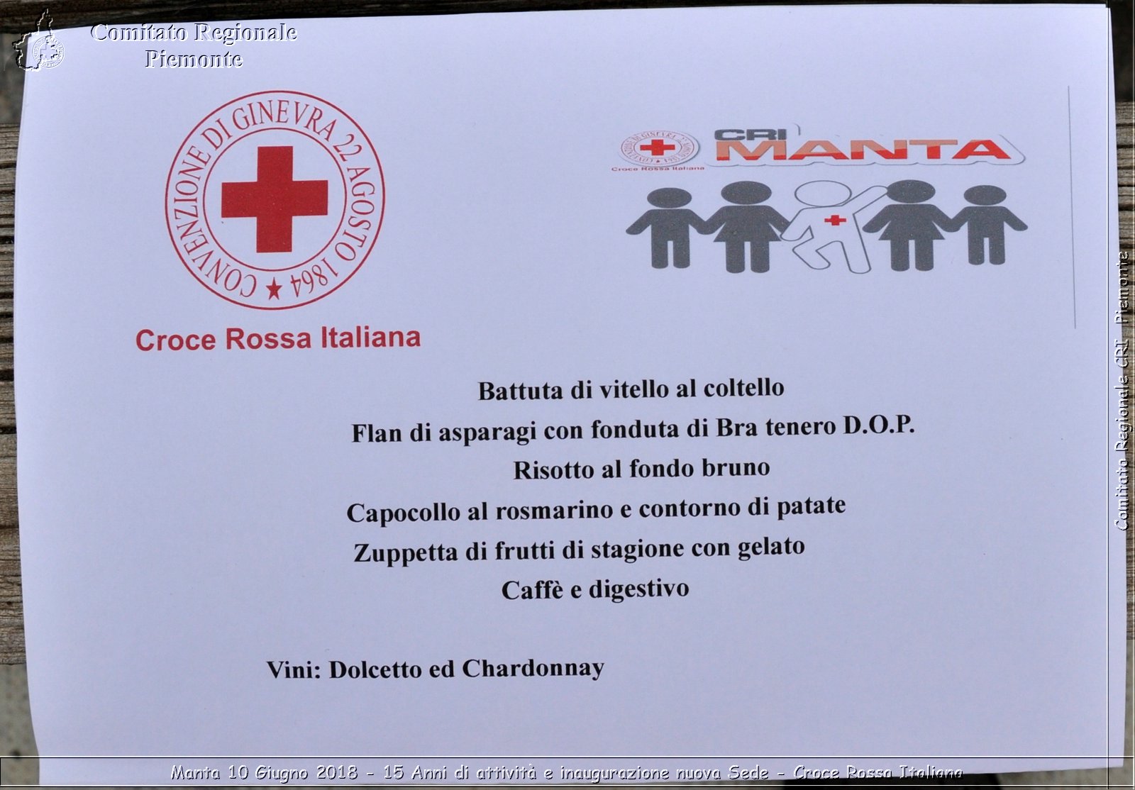 Manta 10 Giugno 2018 - 15 Anni di attivit e inaugurazione nuova Sede - Croce Rossa Italiana- Comitato Regionale del Piemonte