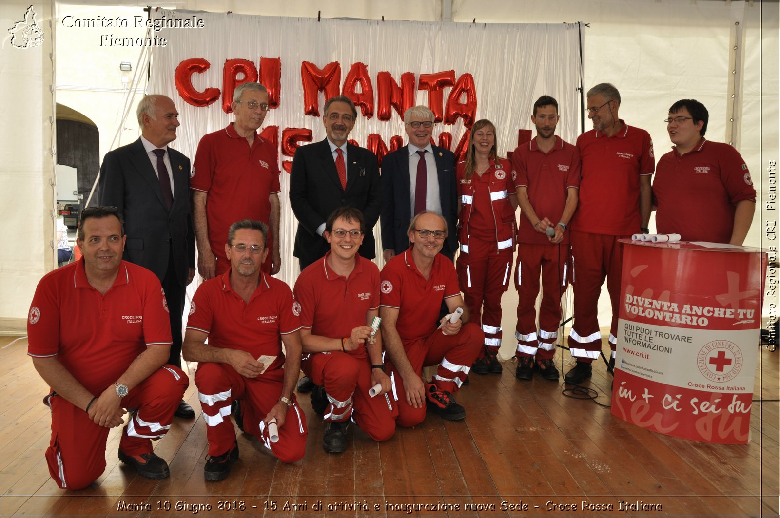 Manta 10 Giugno 2018 - 15 Anni di attivit e inaugurazione nuova Sede - Croce Rossa Italiana- Comitato Regionale del Piemonte