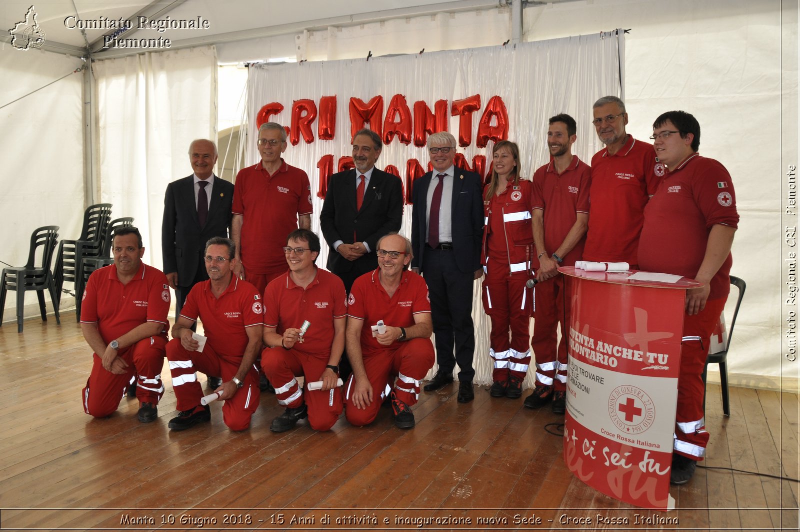 Manta 10 Giugno 2018 - 15 Anni di attivit e inaugurazione nuova Sede - Croce Rossa Italiana- Comitato Regionale del Piemonte