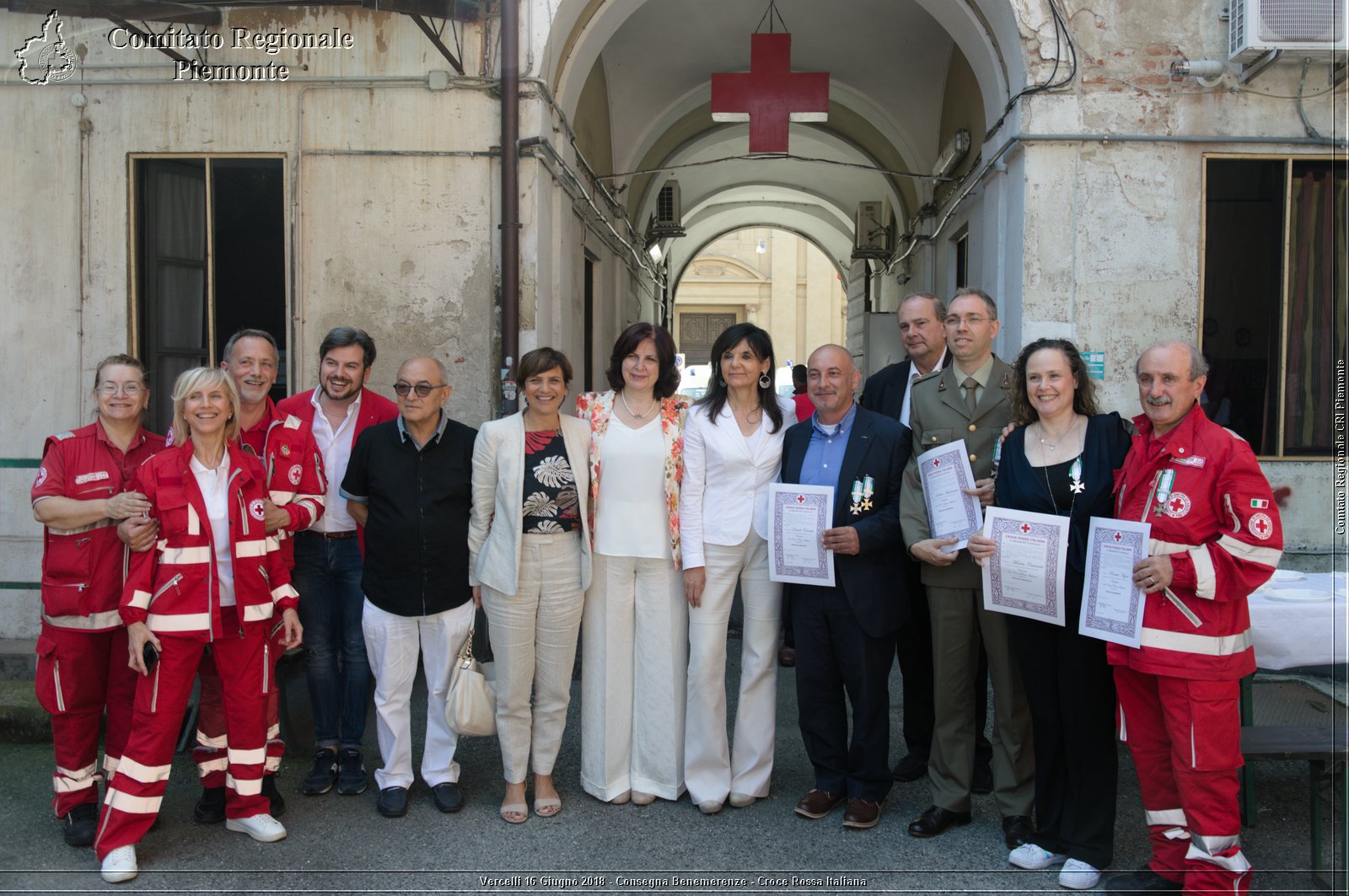 Vercelli 16 Giugno 2018 - Consegna Benemerenze - Croce Rossa Italiana - Comitato Regionale del Piemonte