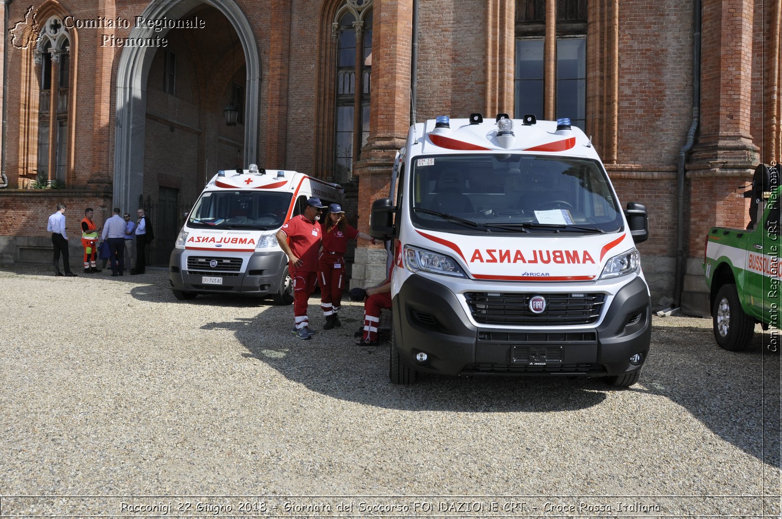 Racconigi 22 Giugno 2018 - Giornata del Soccorso FONDAZIONE CRT - Croce Rossa Italiana- Comitato Regionale del Piemonte