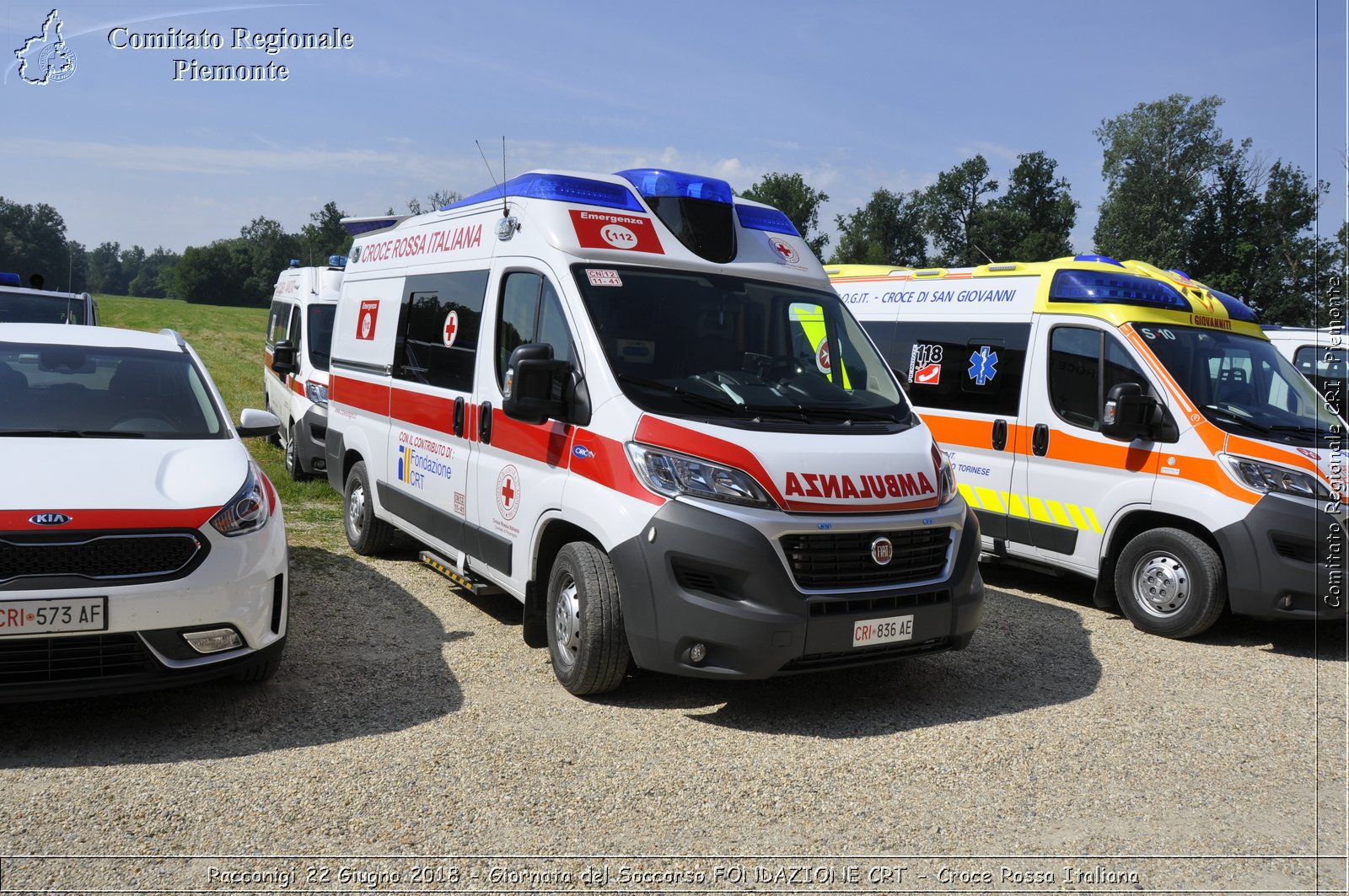 Racconigi 22 Giugno 2018 - Giornata del Soccorso FONDAZIONE CRT - Croce Rossa Italiana- Comitato Regionale del Piemonte