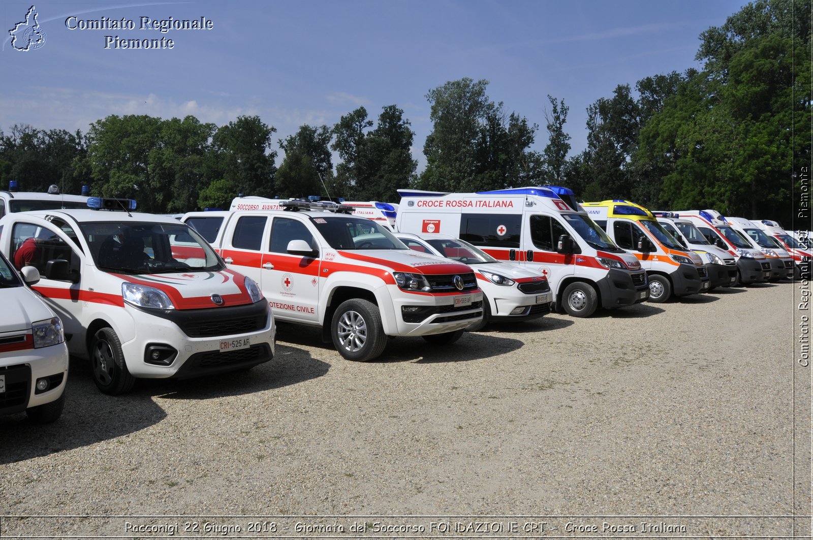 Racconigi 22 Giugno 2018 - Giornata del Soccorso FONDAZIONE CRT - Croce Rossa Italiana- Comitato Regionale del Piemonte