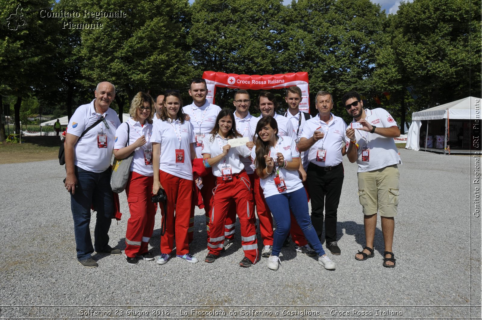 Solferino 23 Giugno 2018 - La Fiaccolata da Solferino a Castiglione - Croce Rossa Italiana- Comitato Regionale del Piemonte