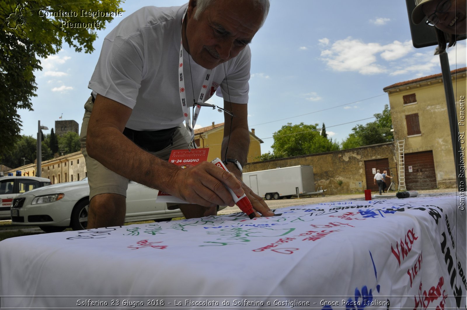 Solferino 23 Giugno 2018 - La Fiaccolata da Solferino a Castiglione - Croce Rossa Italiana- Comitato Regionale del Piemonte