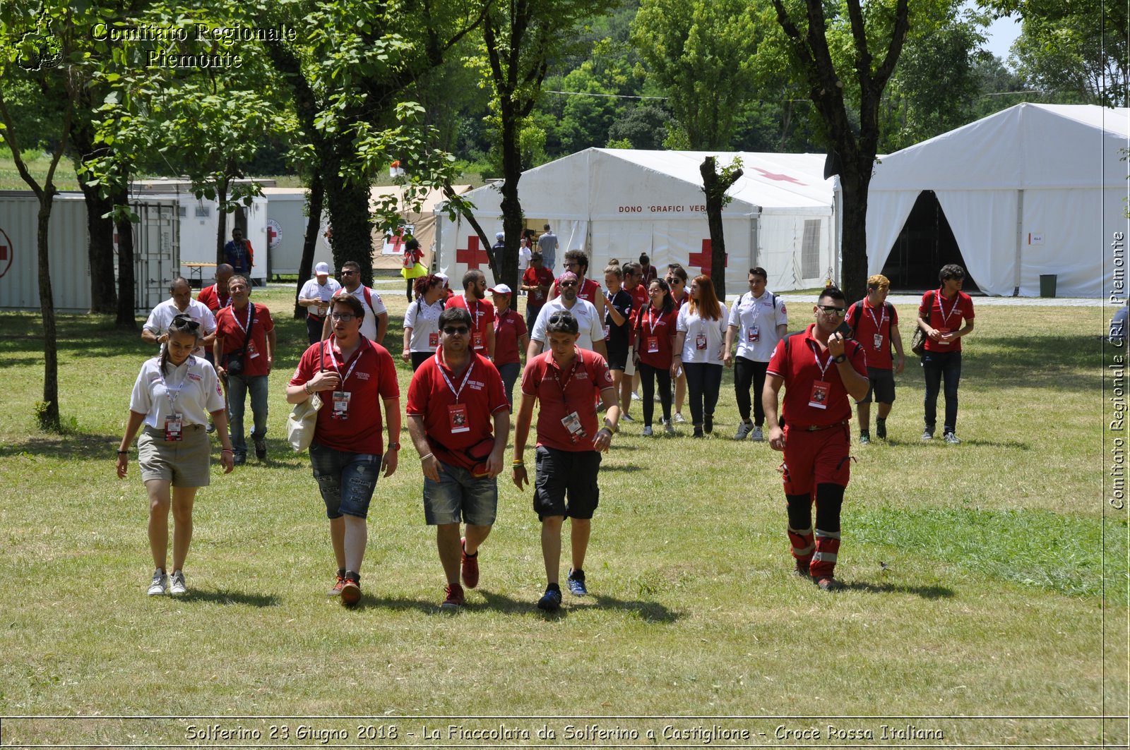 Solferino 23 Giugno 2018 - La Fiaccolata da Solferino a Castiglione - Croce Rossa Italiana- Comitato Regionale del Piemonte