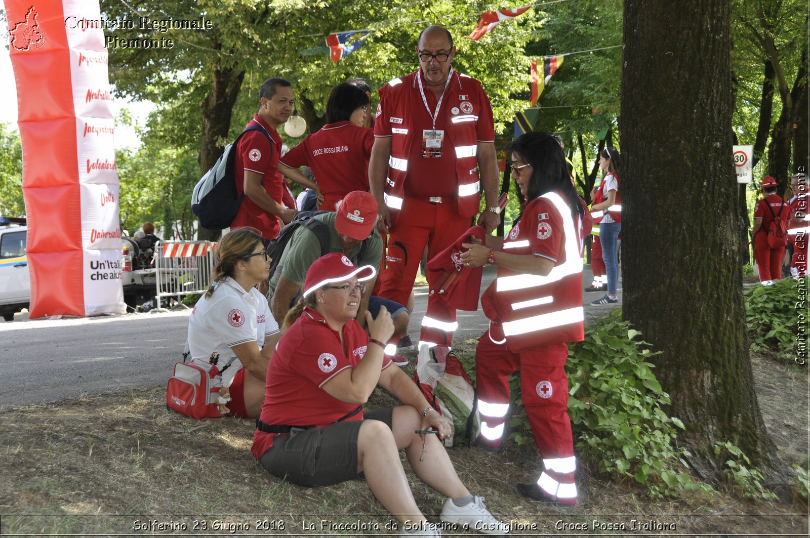 Solferino 23 Giugno 2018 - La Fiaccolata da Solferino a Castiglione - Croce Rossa Italiana- Comitato Regionale del Piemonte