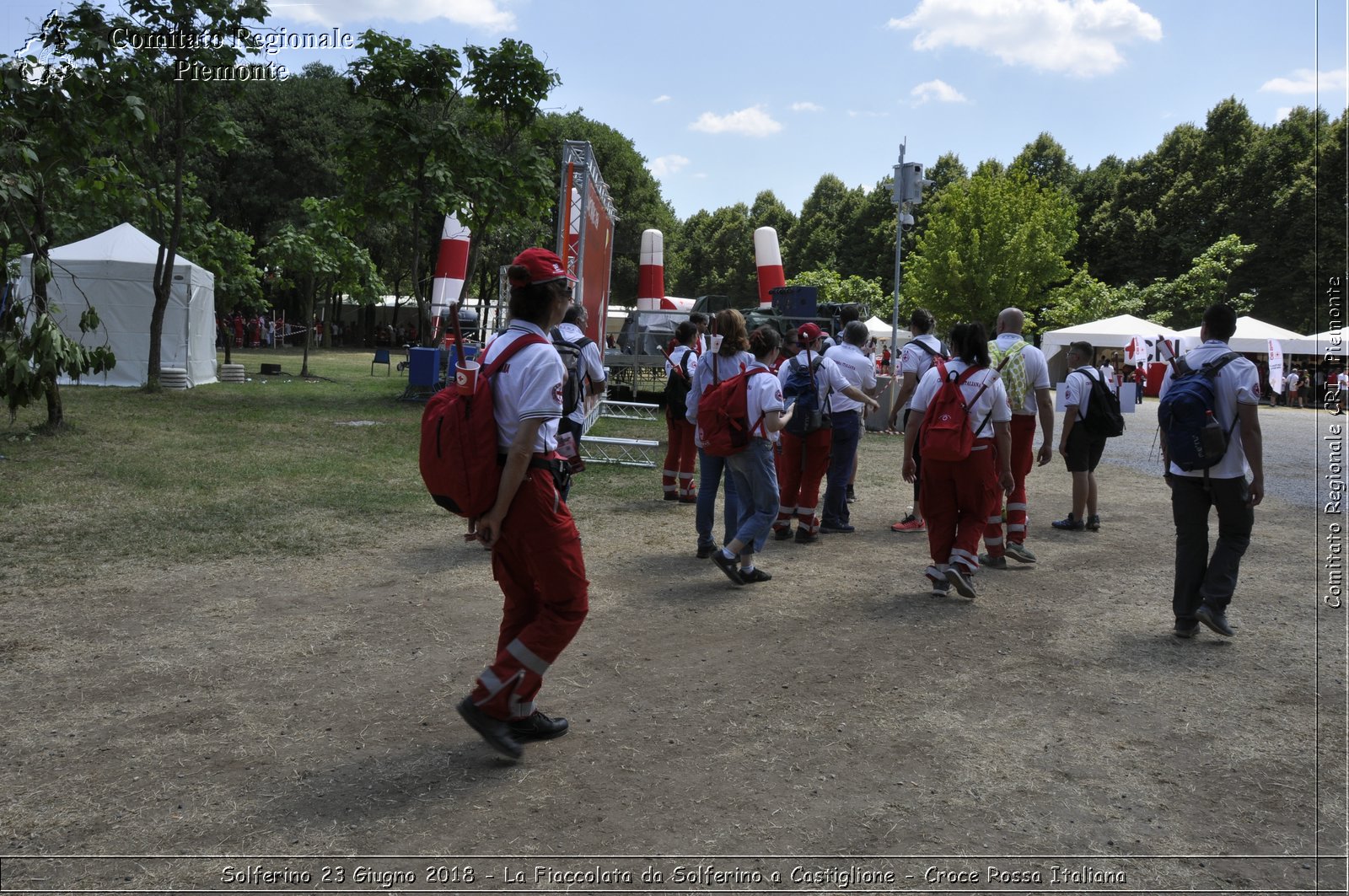 Solferino 23 Giugno 2018 - La Fiaccolata da Solferino a Castiglione - Croce Rossa Italiana- Comitato Regionale del Piemonte