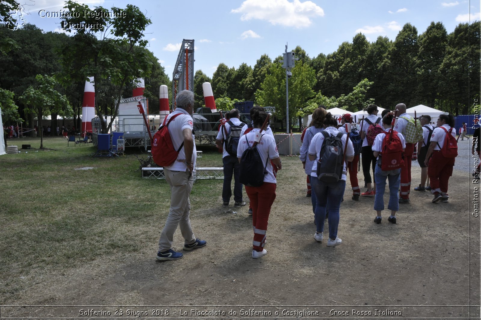 Solferino 23 Giugno 2018 - La Fiaccolata da Solferino a Castiglione - Croce Rossa Italiana- Comitato Regionale del Piemonte