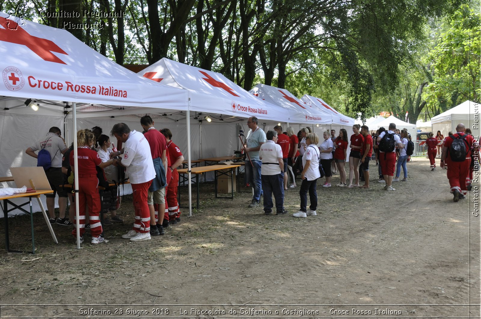 Solferino 23 Giugno 2018 - La Fiaccolata da Solferino a Castiglione - Croce Rossa Italiana- Comitato Regionale del Piemonte