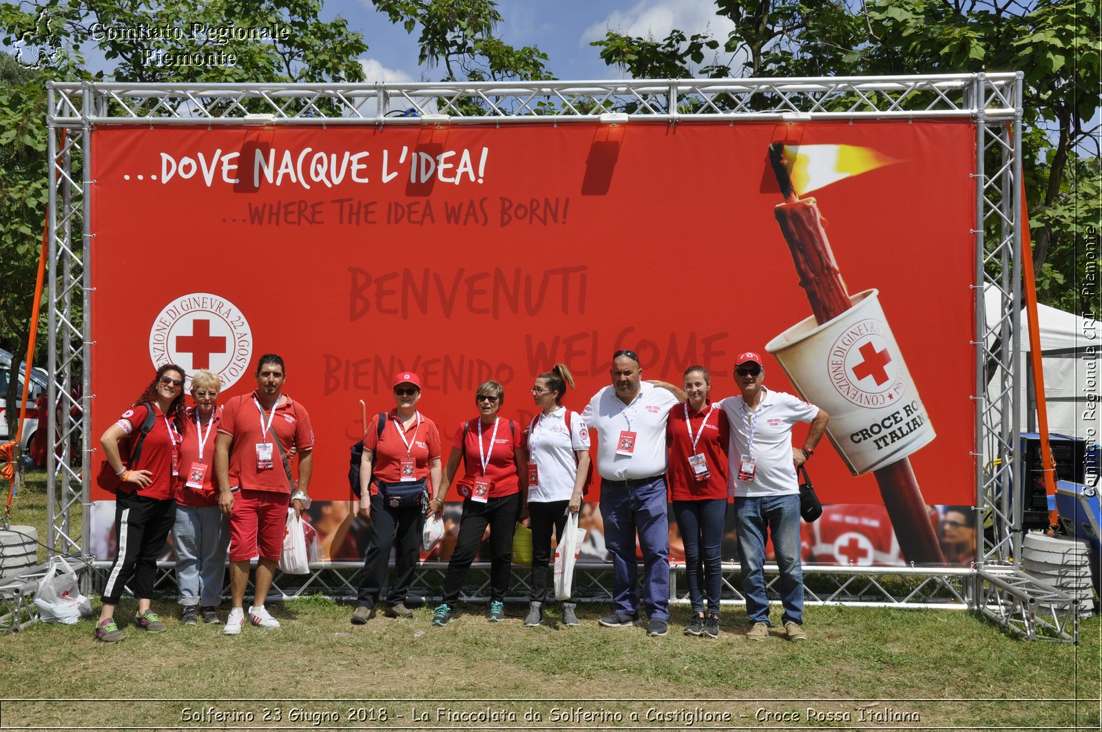 Solferino 23 Giugno 2018 - La Fiaccolata da Solferino a Castiglione - Croce Rossa Italiana- Comitato Regionale del Piemonte