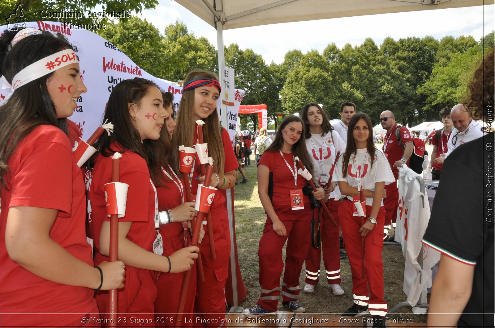 Solferino 23 Giugno 2018 - La Fiaccolata da Solferino a Castiglione - Croce Rossa Italiana- Comitato Regionale del Piemonte