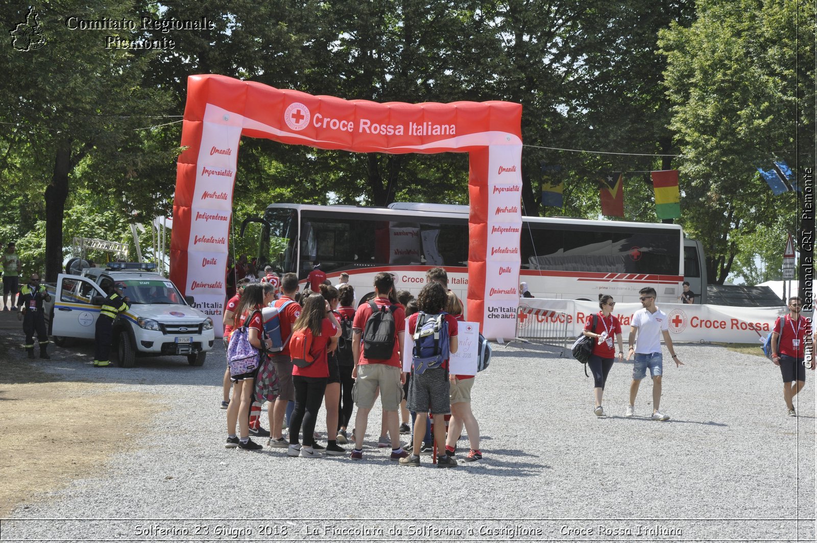 Solferino 23 Giugno 2018 - La Fiaccolata da Solferino a Castiglione - Croce Rossa Italiana- Comitato Regionale del Piemonte