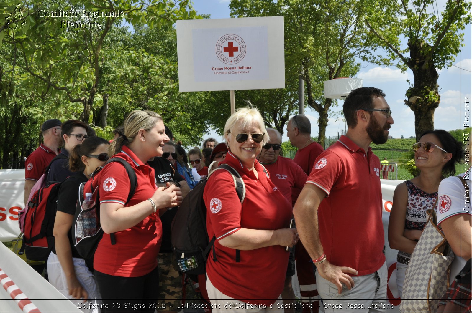 Solferino 23 Giugno 2018 - La Fiaccolata da Solferino a Castiglione - Croce Rossa Italiana- Comitato Regionale del Piemonte