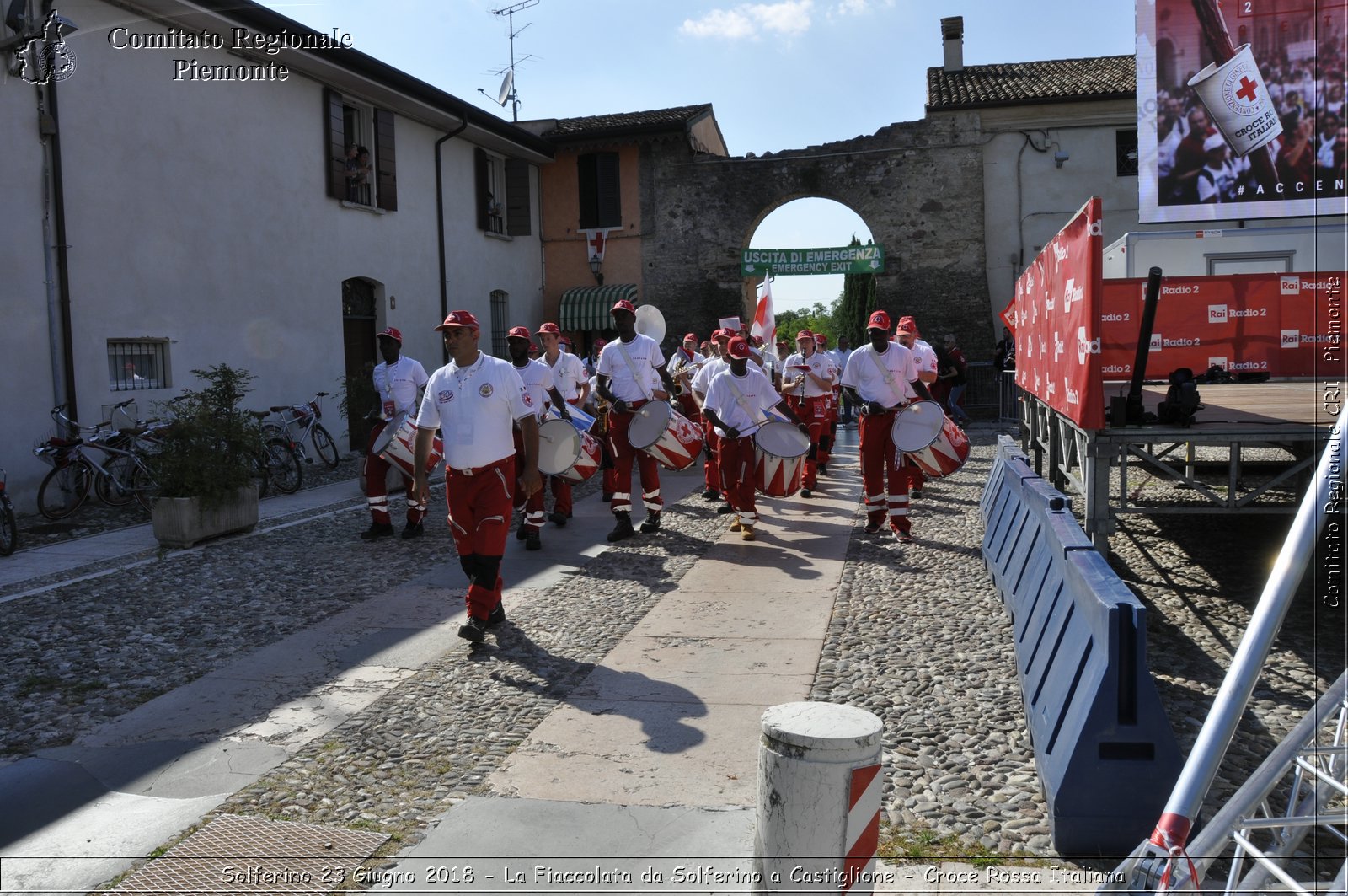 Solferino 23 Giugno 2018 - La Fiaccolata da Solferino a Castiglione - Croce Rossa Italiana- Comitato Regionale del Piemonte