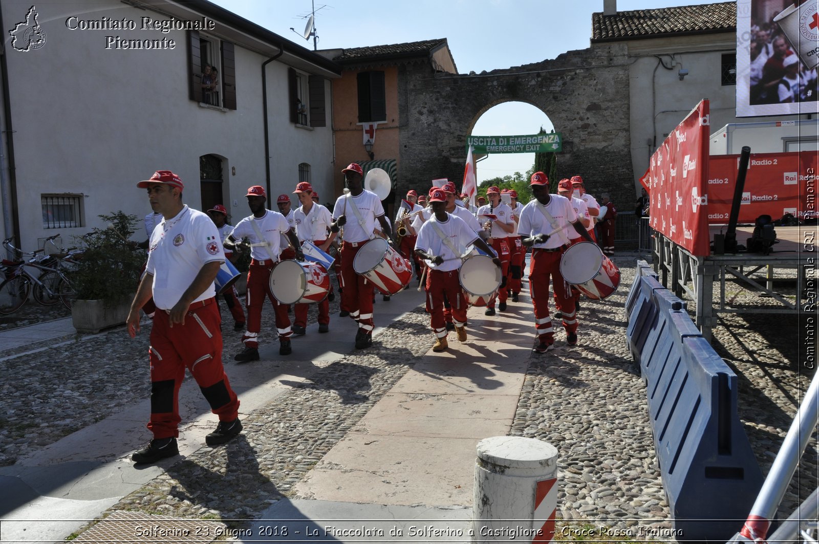 Solferino 23 Giugno 2018 - La Fiaccolata da Solferino a Castiglione - Croce Rossa Italiana- Comitato Regionale del Piemonte