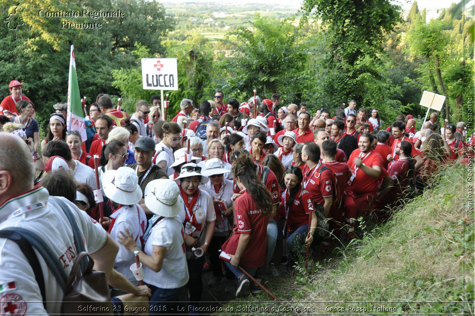 Solferino 23 Giugno 2018 - La Fiaccolata da Solferino a Castiglione - Croce Rossa Italiana- Comitato Regionale del Piemonte