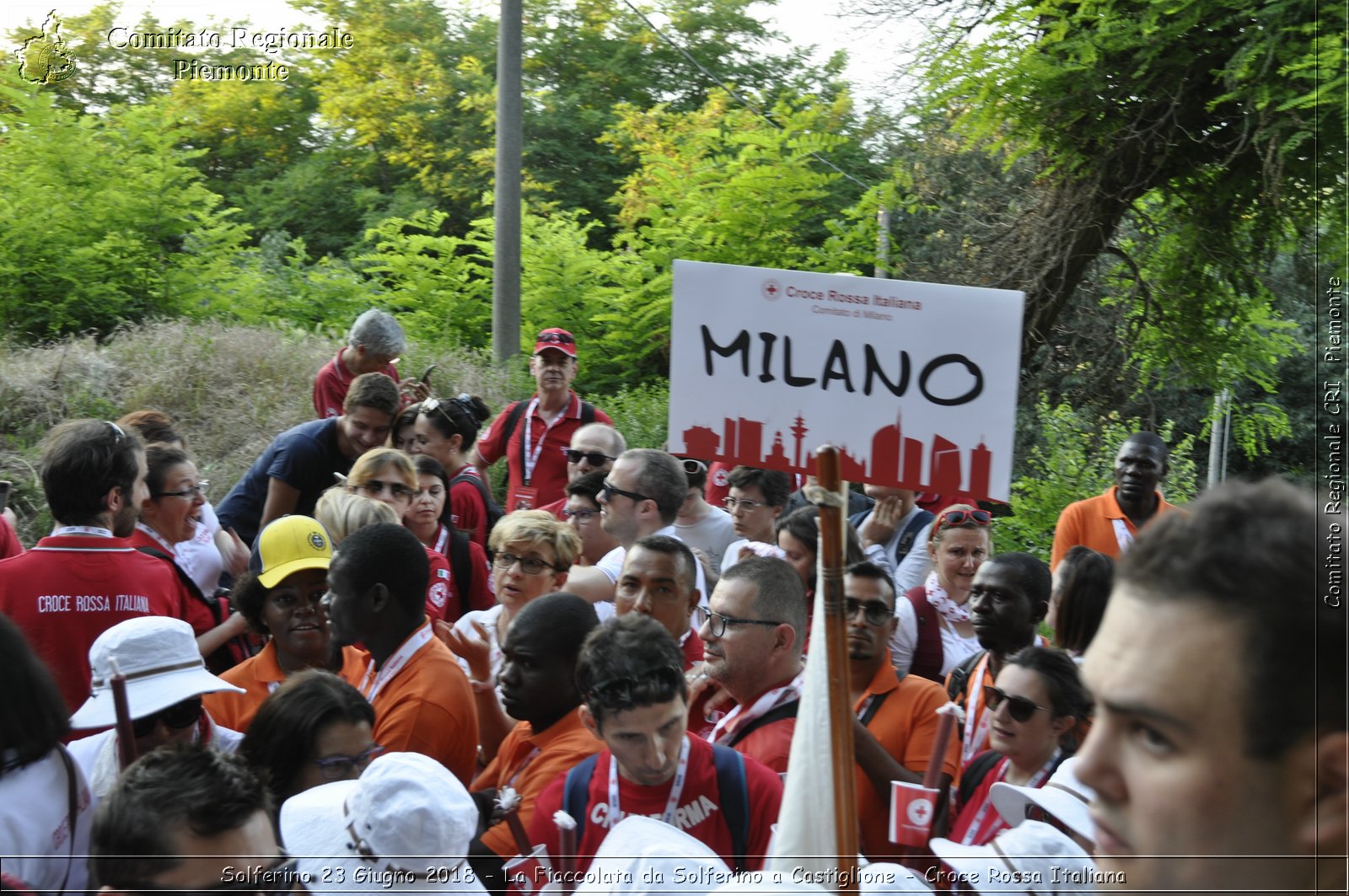 Solferino 23 Giugno 2018 - La Fiaccolata da Solferino a Castiglione - Croce Rossa Italiana- Comitato Regionale del Piemonte