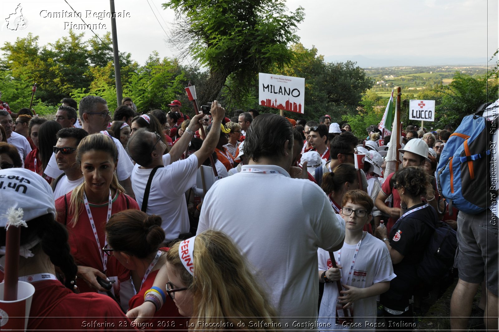 Solferino 23 Giugno 2018 - La Fiaccolata da Solferino a Castiglione - Croce Rossa Italiana- Comitato Regionale del Piemonte