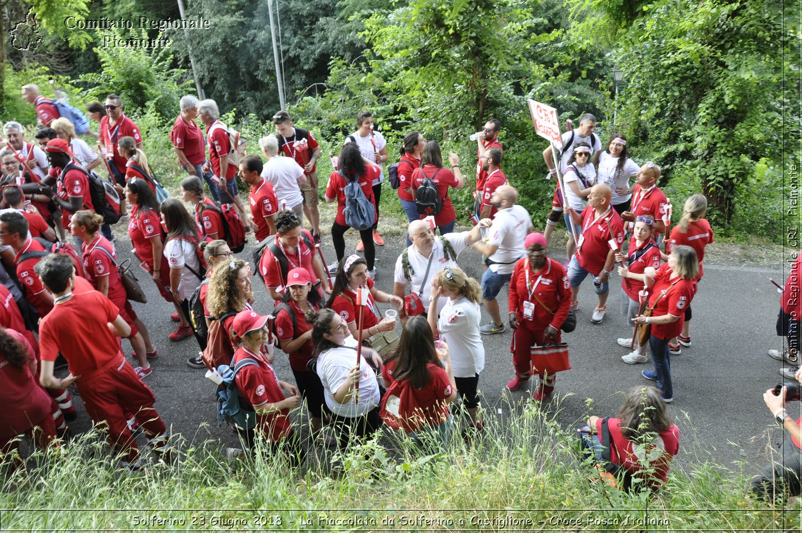 Solferino 23 Giugno 2018 - La Fiaccolata da Solferino a Castiglione - Croce Rossa Italiana- Comitato Regionale del Piemonte