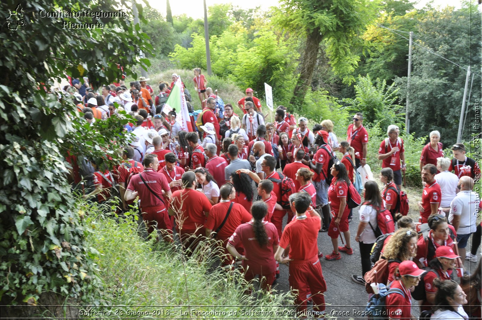 Solferino 23 Giugno 2018 - La Fiaccolata da Solferino a Castiglione - Croce Rossa Italiana- Comitato Regionale del Piemonte