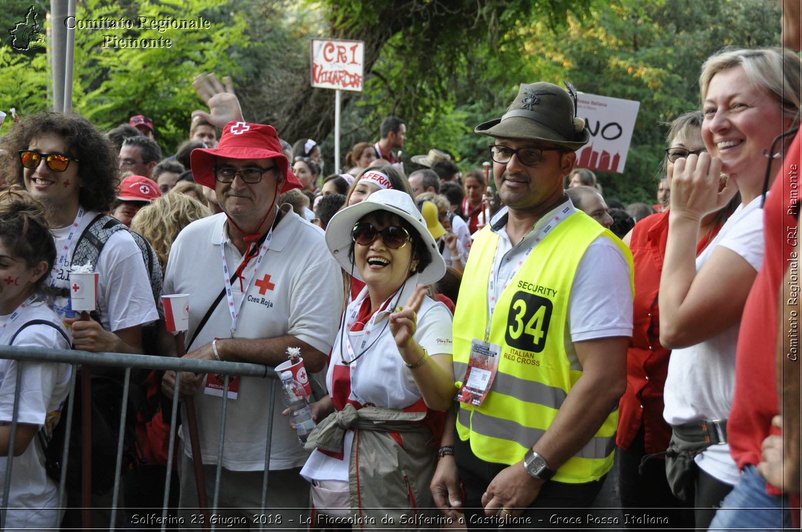 Solferino 23 Giugno 2018 - La Fiaccolata da Solferino a Castiglione - Croce Rossa Italiana- Comitato Regionale del Piemonte