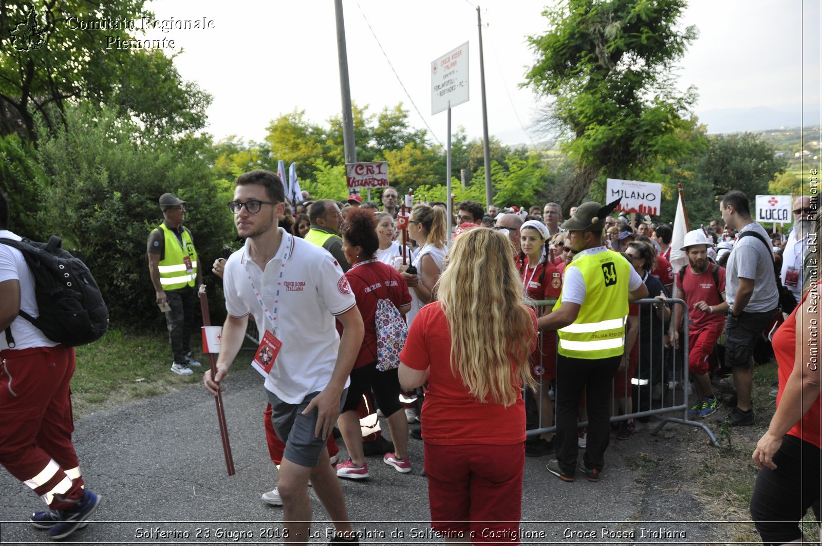 Solferino 23 Giugno 2018 - La Fiaccolata da Solferino a Castiglione - Croce Rossa Italiana- Comitato Regionale del Piemonte