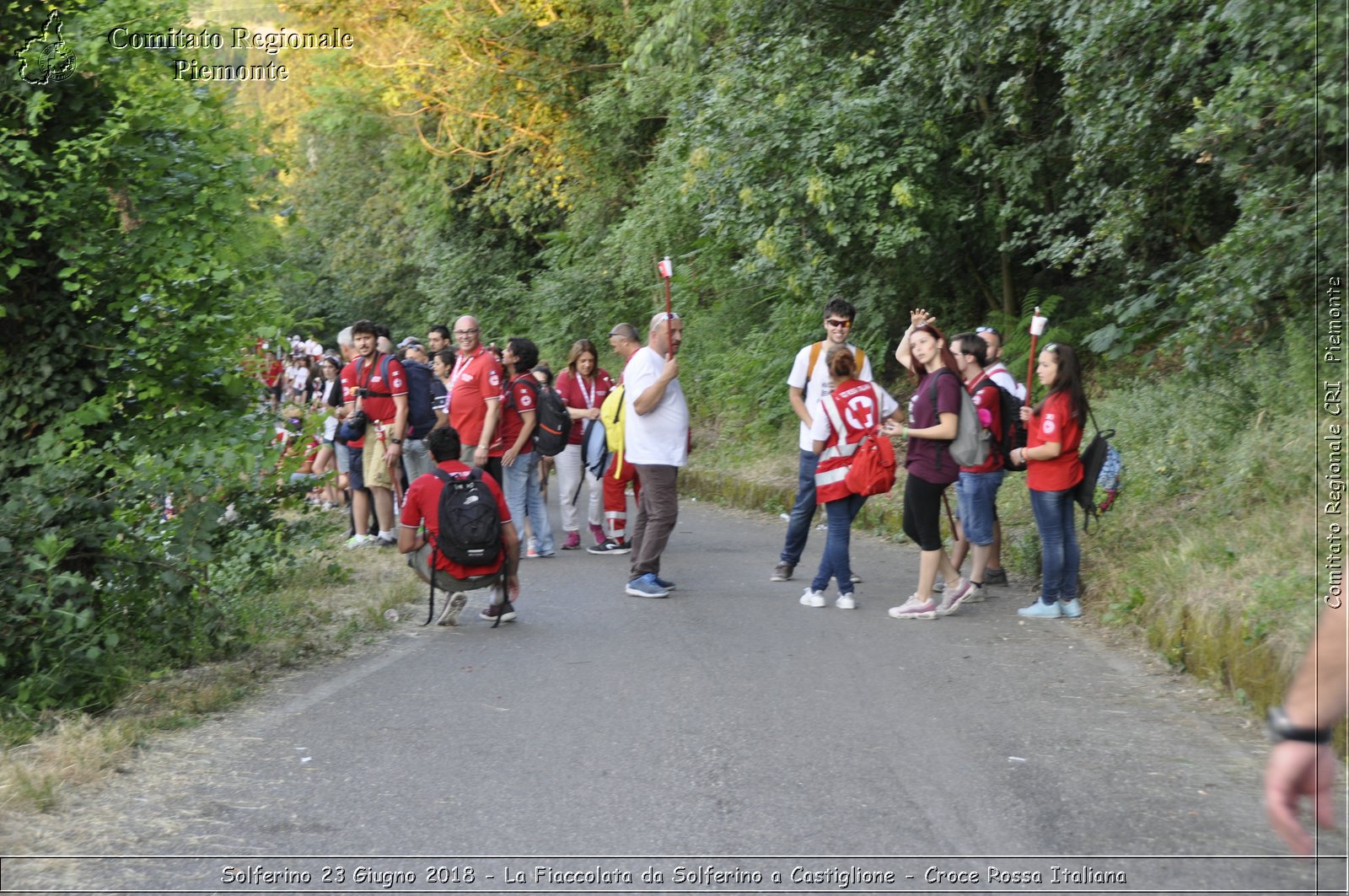 Solferino 23 Giugno 2018 - La Fiaccolata da Solferino a Castiglione - Croce Rossa Italiana- Comitato Regionale del Piemonte