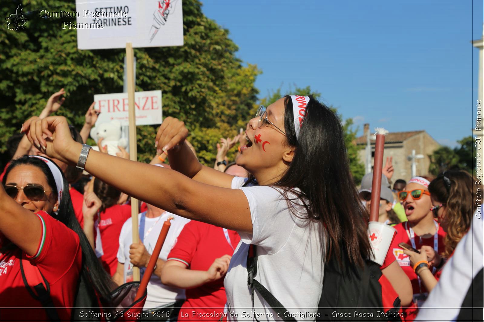 Solferino 23 Giugno 2018 - La Fiaccolata da Solferino a Castiglione - Croce Rossa Italiana- Comitato Regionale del Piemonte