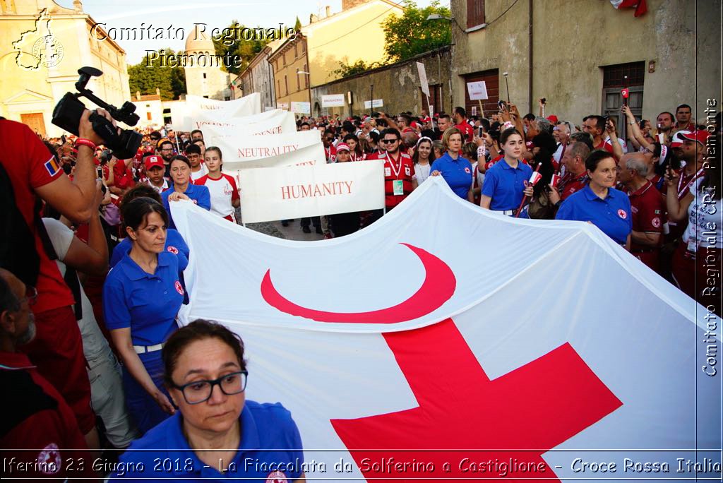 Solferino 23 Giugno 2018 - La Fiaccolata da Solferino a Castiglione - Croce Rossa Italiana- Comitato Regionale del Piemonte