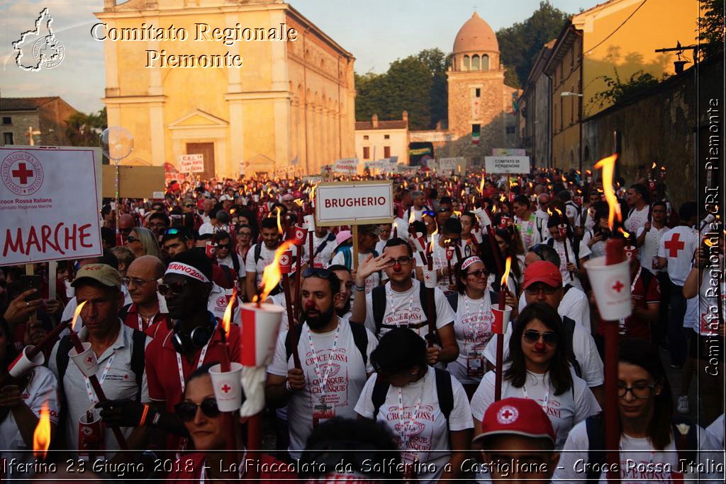 Solferino 23 Giugno 2018 - La Fiaccolata da Solferino a Castiglione - Croce Rossa Italiana- Comitato Regionale del Piemonte