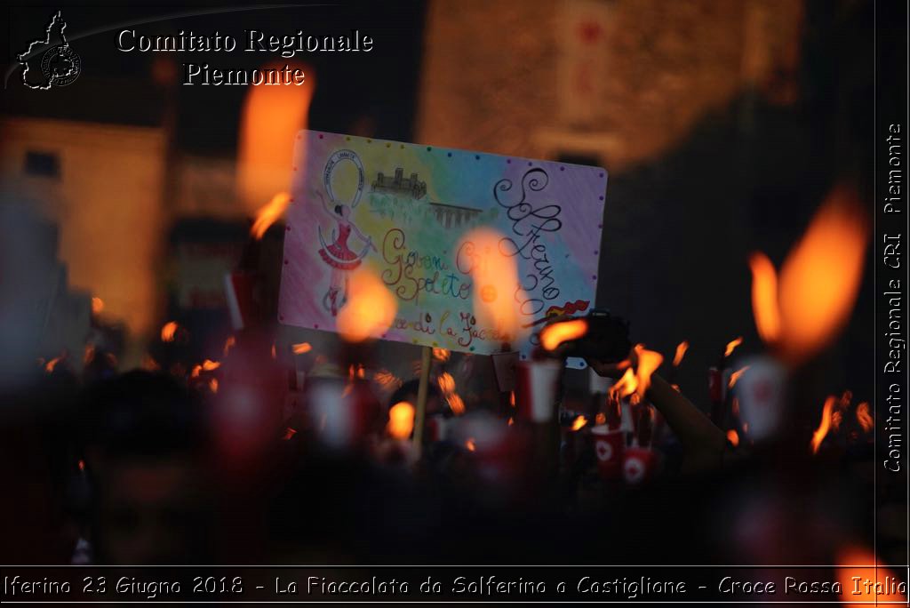 Solferino 23 Giugno 2018 - La Fiaccolata da Solferino a Castiglione - Croce Rossa Italiana- Comitato Regionale del Piemonte