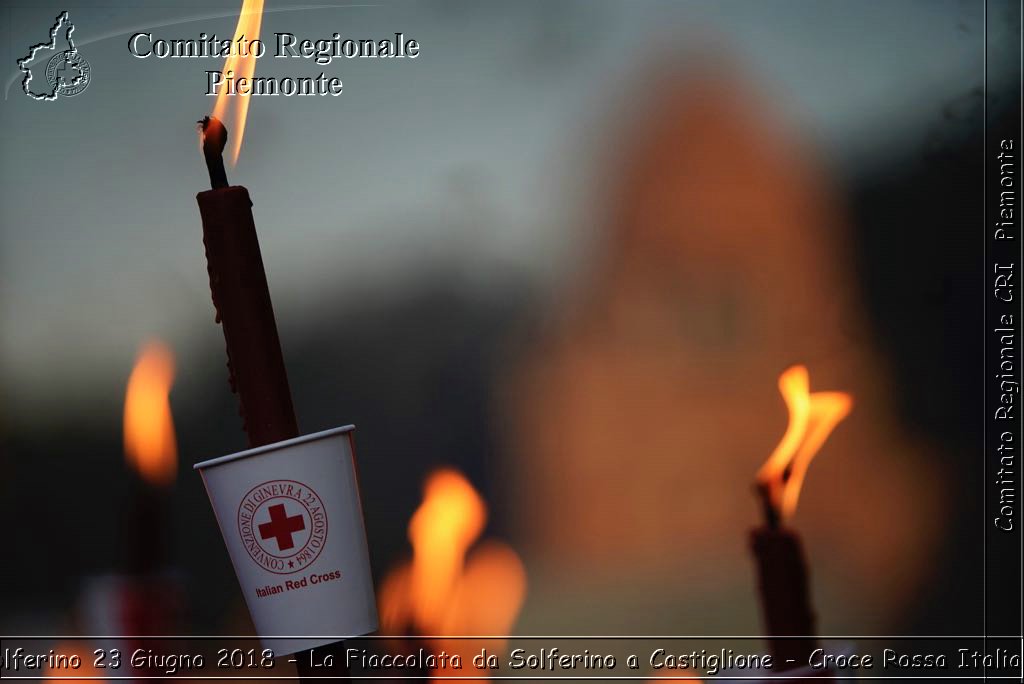 Solferino 23 Giugno 2018 - La Fiaccolata da Solferino a Castiglione - Croce Rossa Italiana- Comitato Regionale del Piemonte