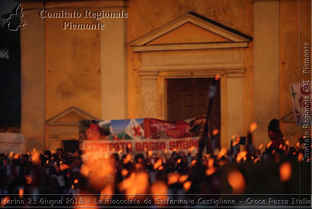 Solferino 23 Giugno 2018 - La Fiaccolata da Solferino a Castiglione - Croce Rossa Italiana- Comitato Regionale del Piemonte