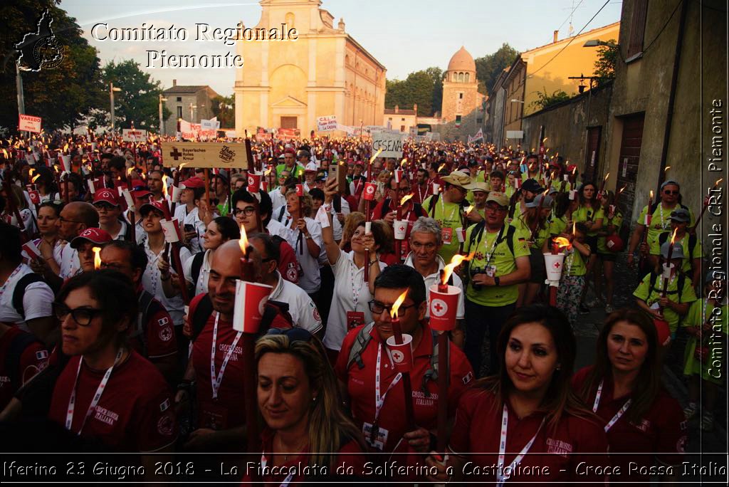 Solferino 23 Giugno 2018 - La Fiaccolata da Solferino a Castiglione - Croce Rossa Italiana- Comitato Regionale del Piemonte