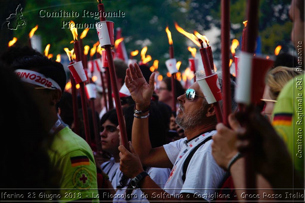 Solferino 23 Giugno 2018 - La Fiaccolata da Solferino a Castiglione - Croce Rossa Italiana- Comitato Regionale del Piemonte