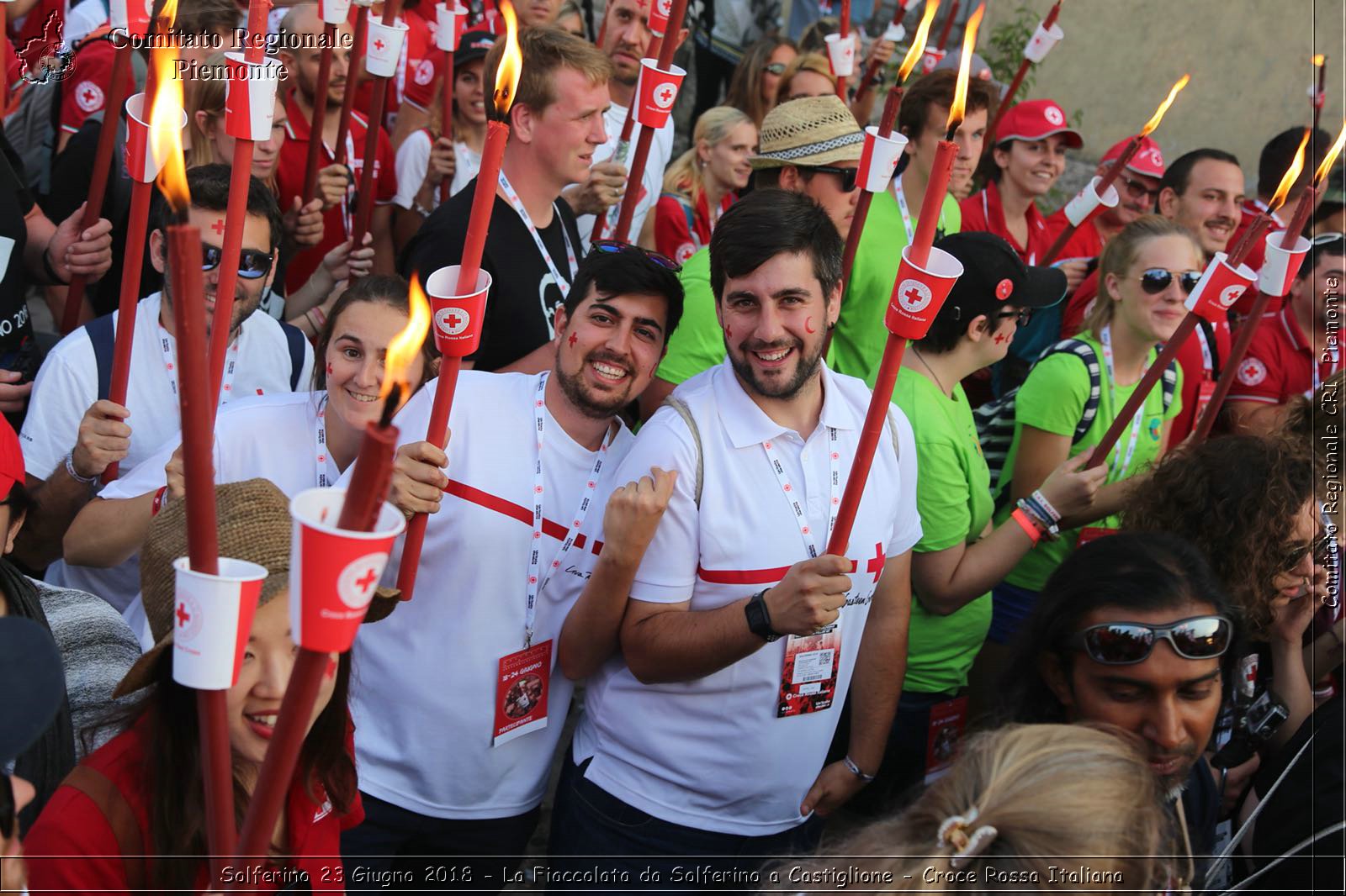 Solferino 23 Giugno 2018 - La Fiaccolata da Solferino a Castiglione - Croce Rossa Italiana- Comitato Regionale del Piemonte