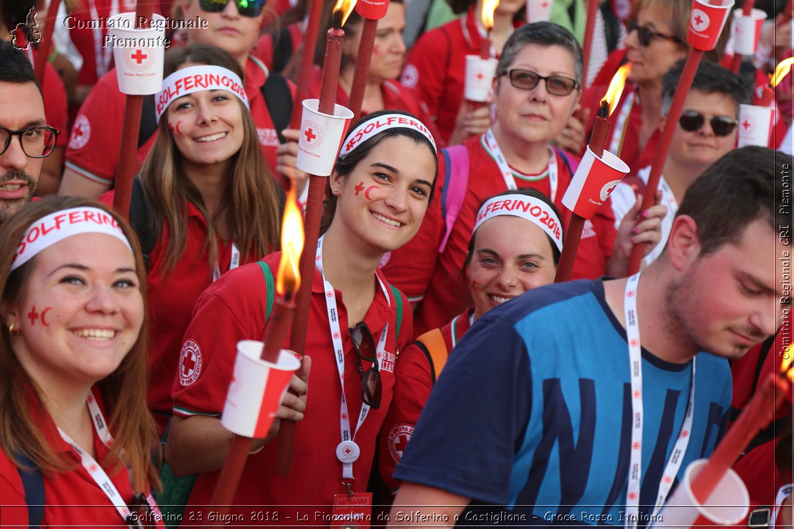 Solferino 23 Giugno 2018 - La Fiaccolata da Solferino a Castiglione - Croce Rossa Italiana- Comitato Regionale del Piemonte