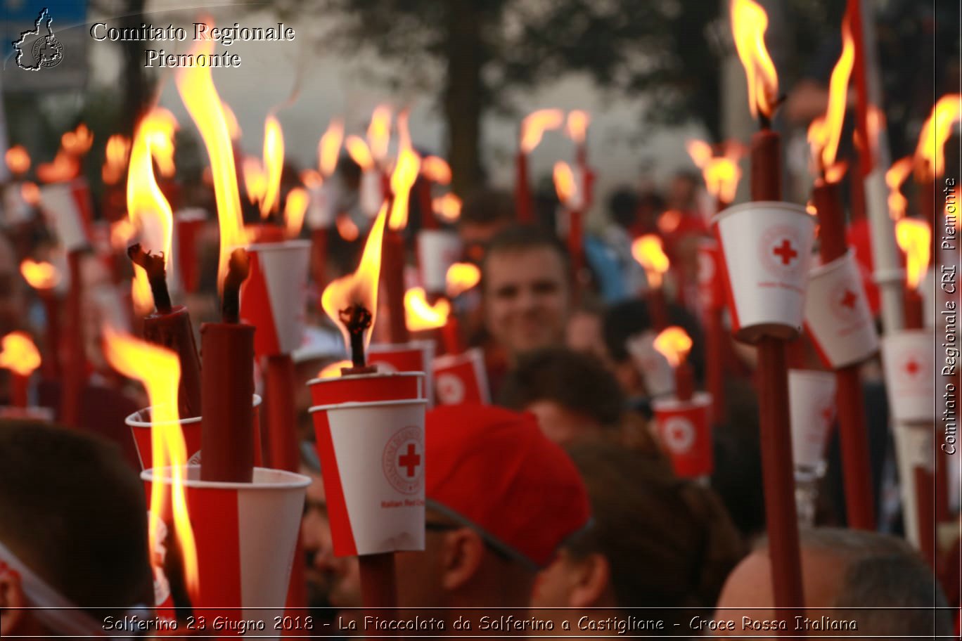 Solferino 23 Giugno 2018 - La Fiaccolata da Solferino a Castiglione - Croce Rossa Italiana- Comitato Regionale del Piemonte