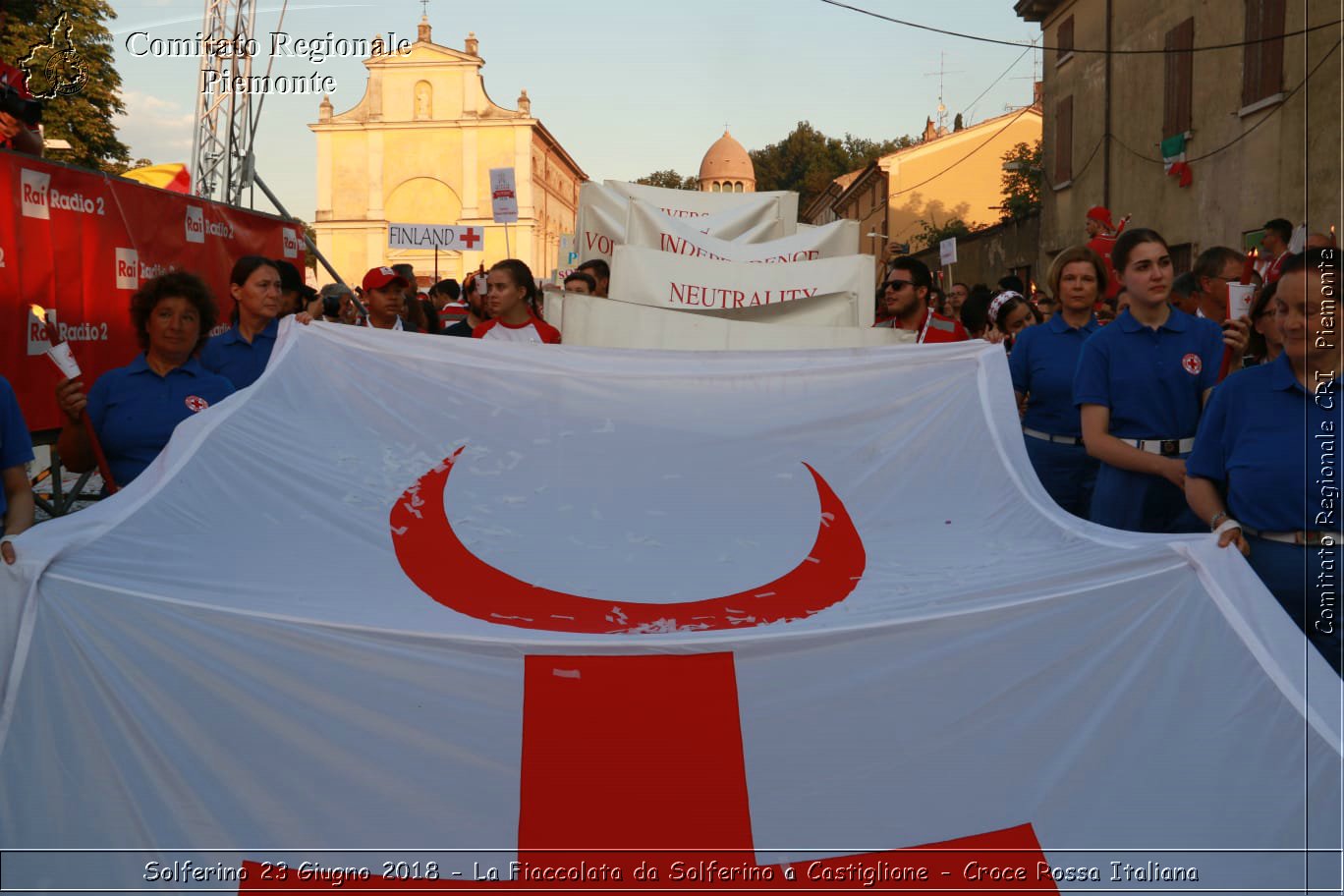 Solferino 23 Giugno 2018 - La Fiaccolata da Solferino a Castiglione - Croce Rossa Italiana- Comitato Regionale del Piemonte