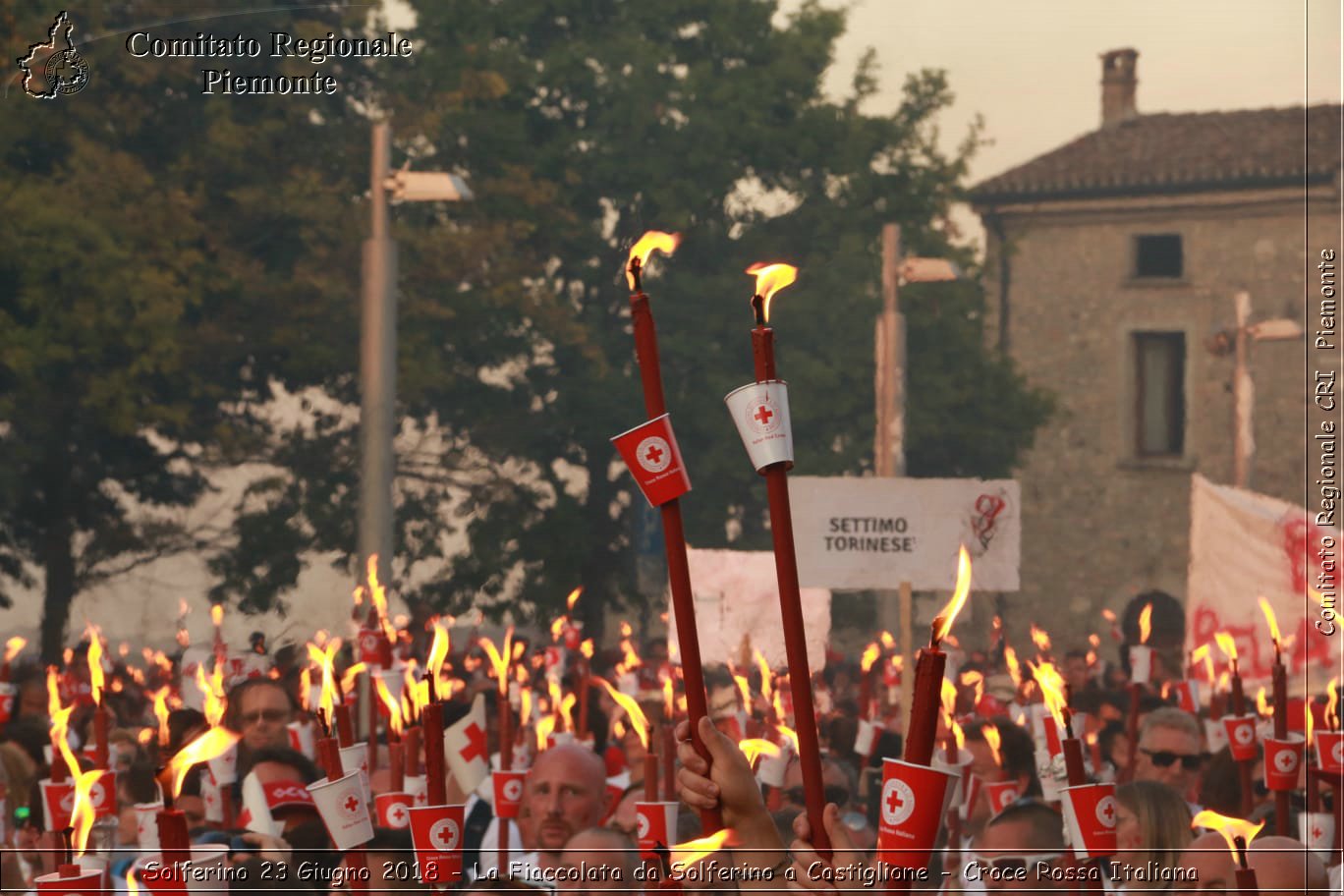 Solferino 23 Giugno 2018 - La Fiaccolata da Solferino a Castiglione - Croce Rossa Italiana- Comitato Regionale del Piemonte