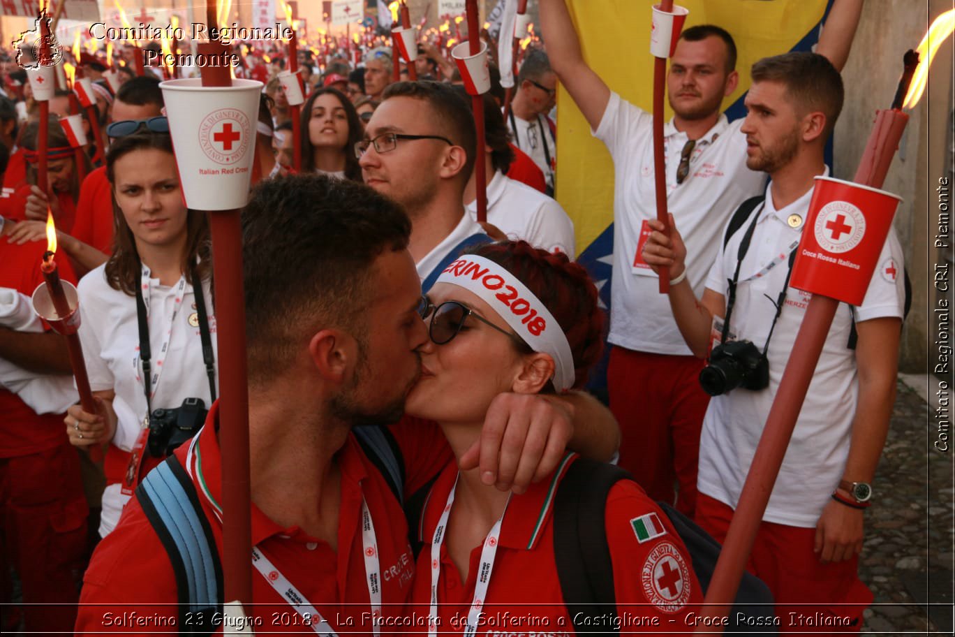 Solferino 23 Giugno 2018 - La Fiaccolata da Solferino a Castiglione - Croce Rossa Italiana- Comitato Regionale del Piemonte