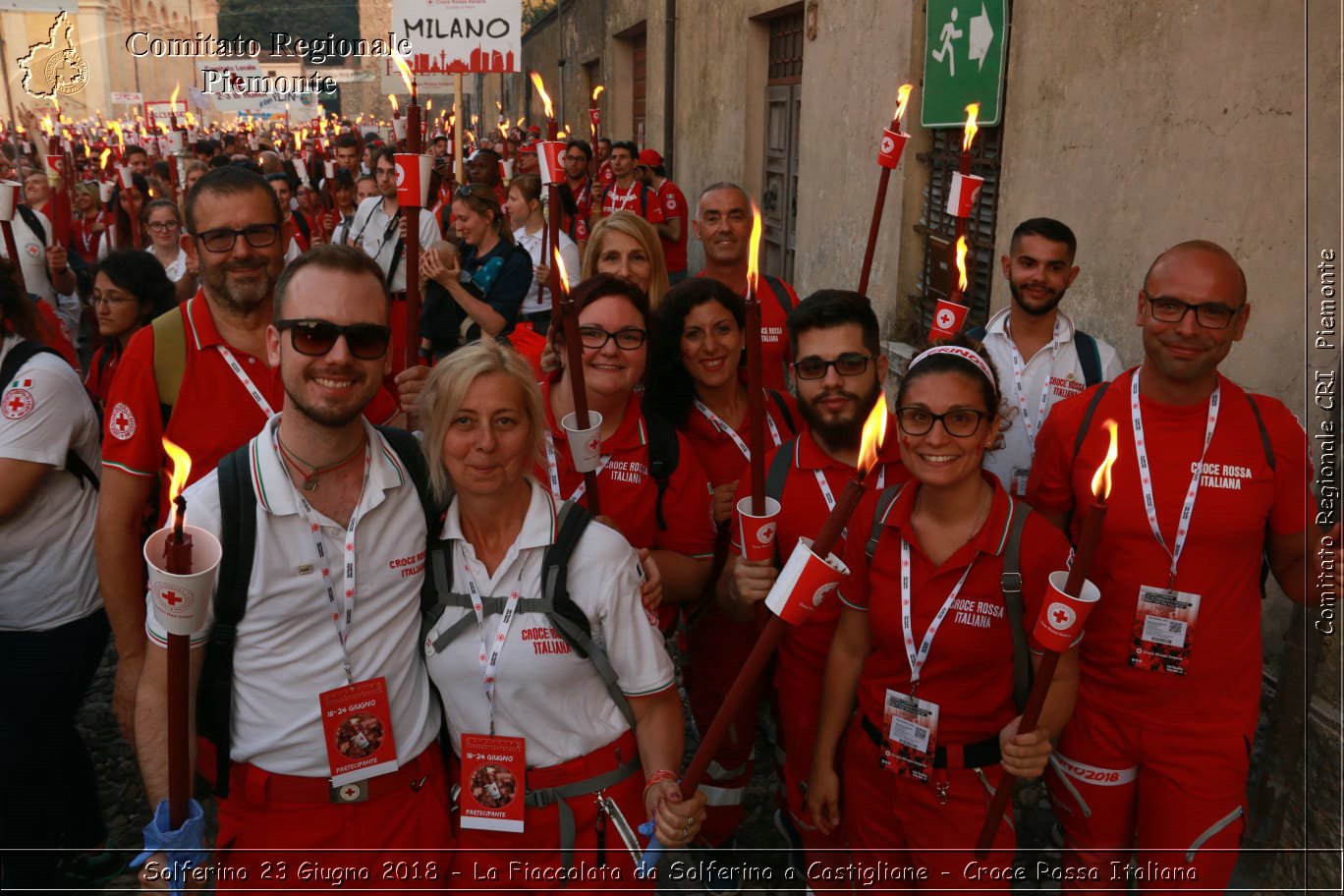 Solferino 23 Giugno 2018 - La Fiaccolata da Solferino a Castiglione - Croce Rossa Italiana- Comitato Regionale del Piemonte