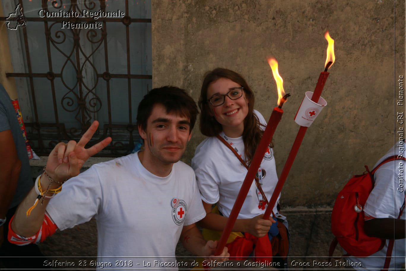 Solferino 23 Giugno 2018 - La Fiaccolata da Solferino a Castiglione - Croce Rossa Italiana- Comitato Regionale del Piemonte