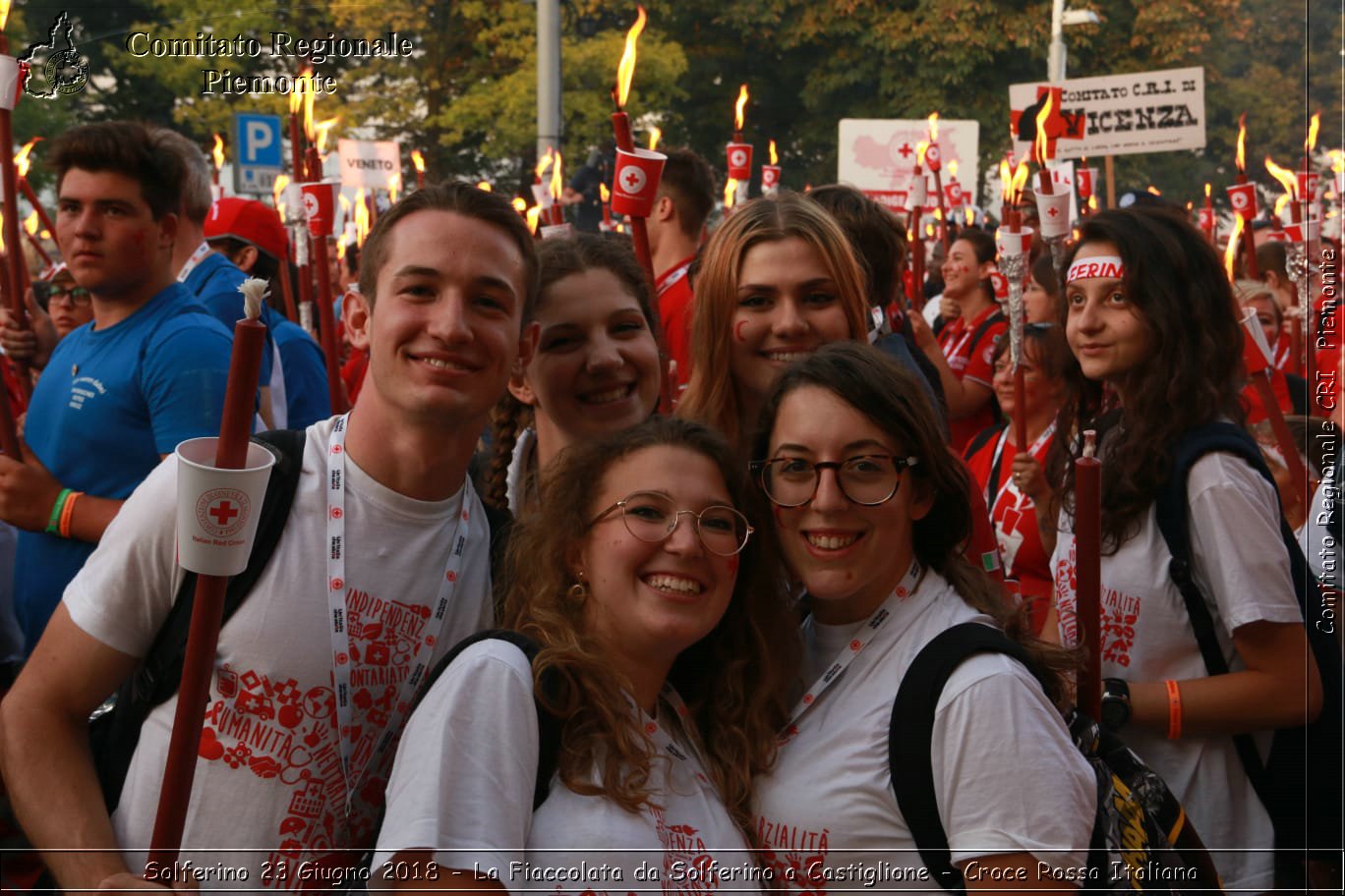 Solferino 23 Giugno 2018 - La Fiaccolata da Solferino a Castiglione - Croce Rossa Italiana- Comitato Regionale del Piemonte