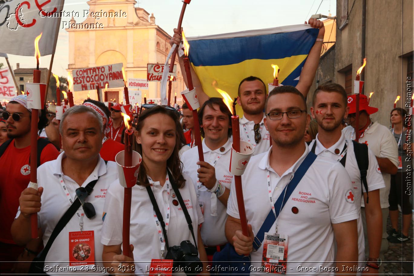 Solferino 23 Giugno 2018 - La Fiaccolata da Solferino a Castiglione - Croce Rossa Italiana- Comitato Regionale del Piemonte