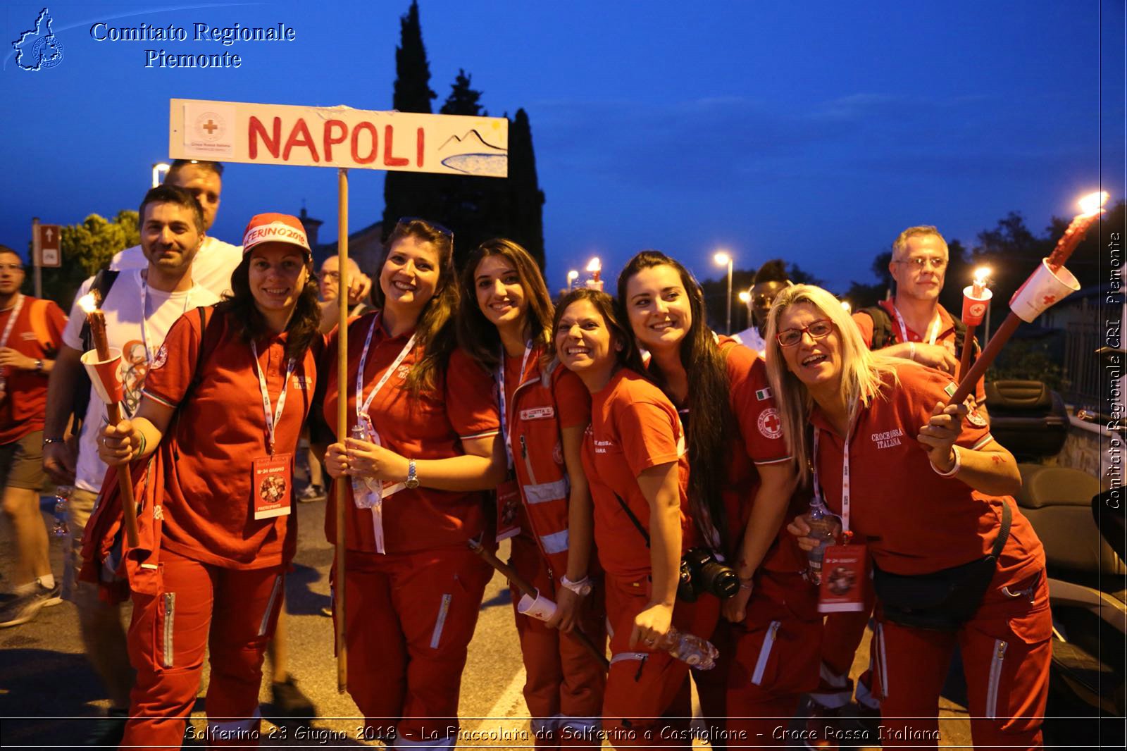 Solferino 23 Giugno 2018 - La Fiaccolata da Solferino a Castiglione - Croce Rossa Italiana- Comitato Regionale del Piemonte