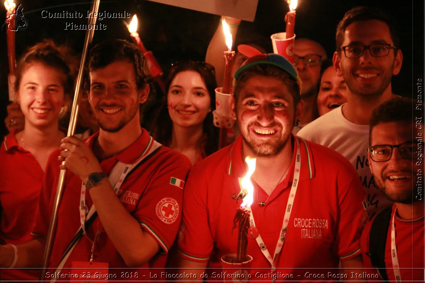 Solferino 23 Giugno 2018 - La Fiaccolata da Solferino a Castiglione - Croce Rossa Italiana- Comitato Regionale del Piemonte