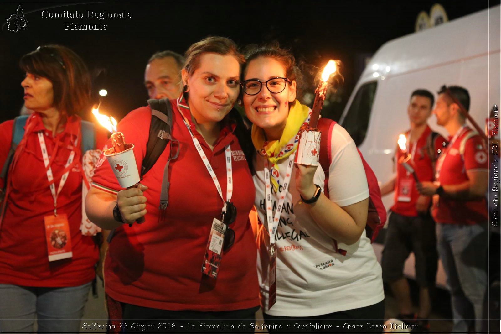 Solferino 23 Giugno 2018 - La Fiaccolata da Solferino a Castiglione - Croce Rossa Italiana- Comitato Regionale del Piemonte