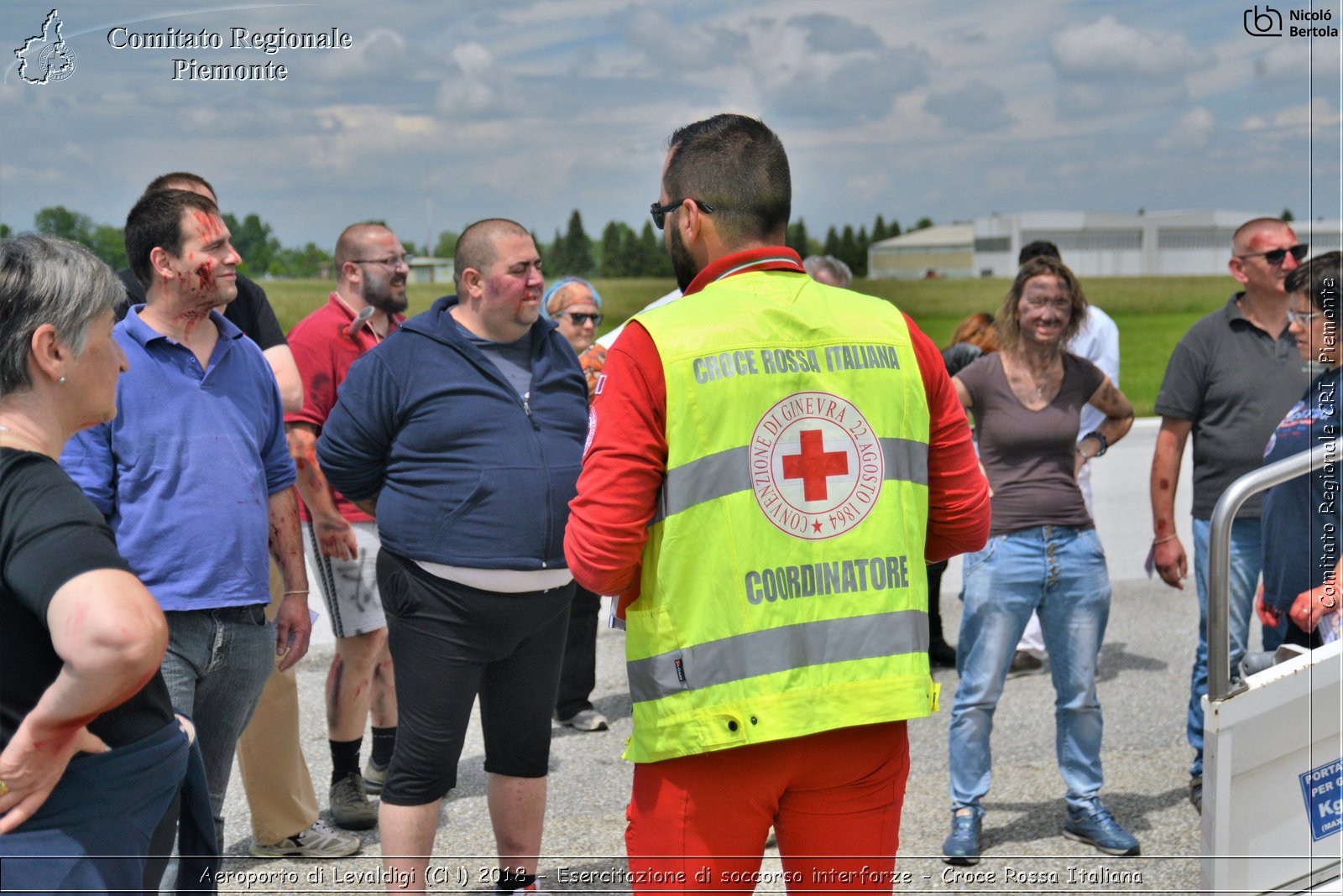 Aeroporto di Levaldigi (CN) 2018 - Esercitazione di Soccorso interforze - Croce Rossa Italiana- Comitato Regionale del Piemonte